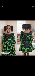 Ankara Gown with organza mixed