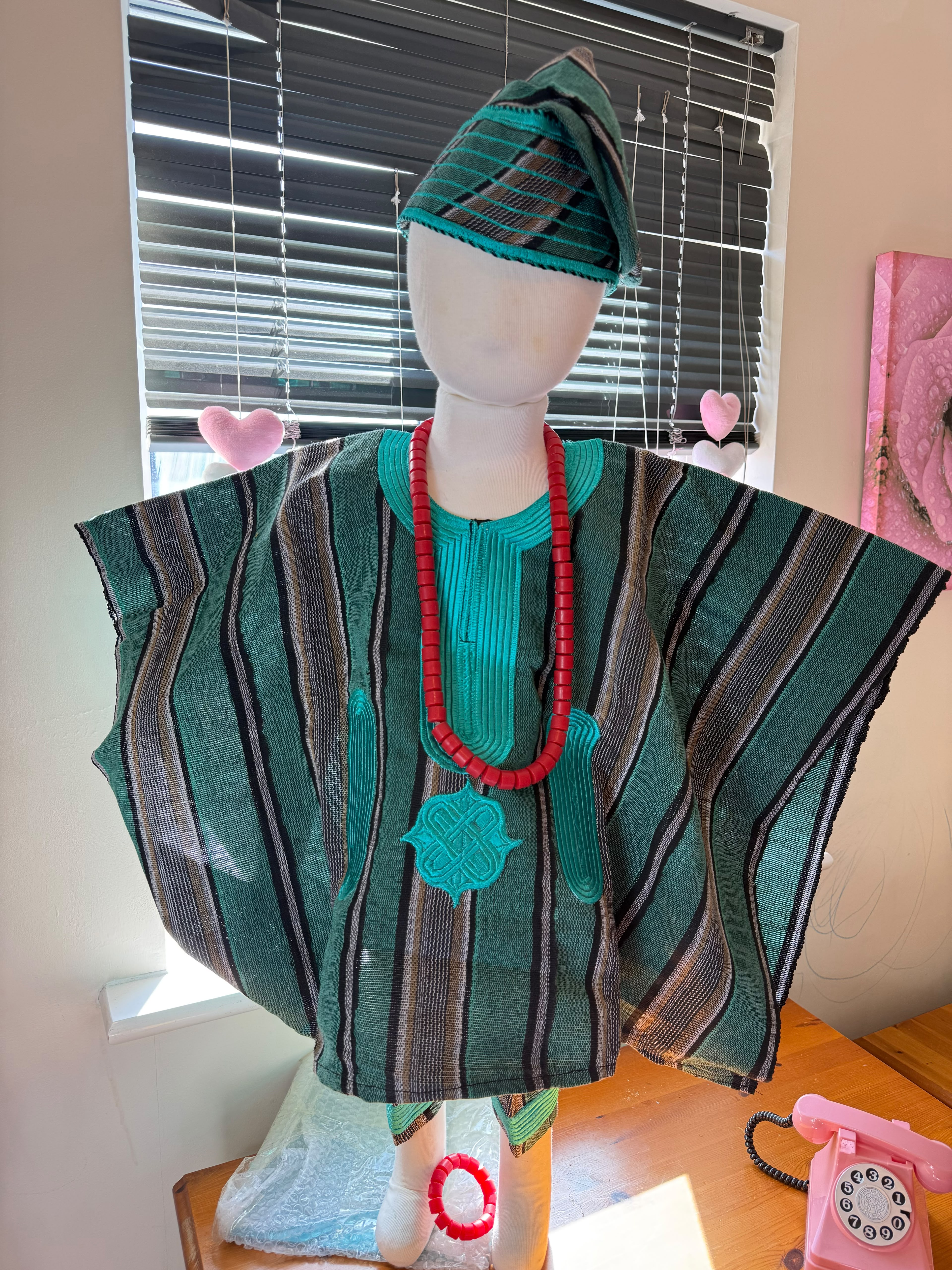 Traditional outfit Age 1-3years Comes with Irukere(horsetail and beads)