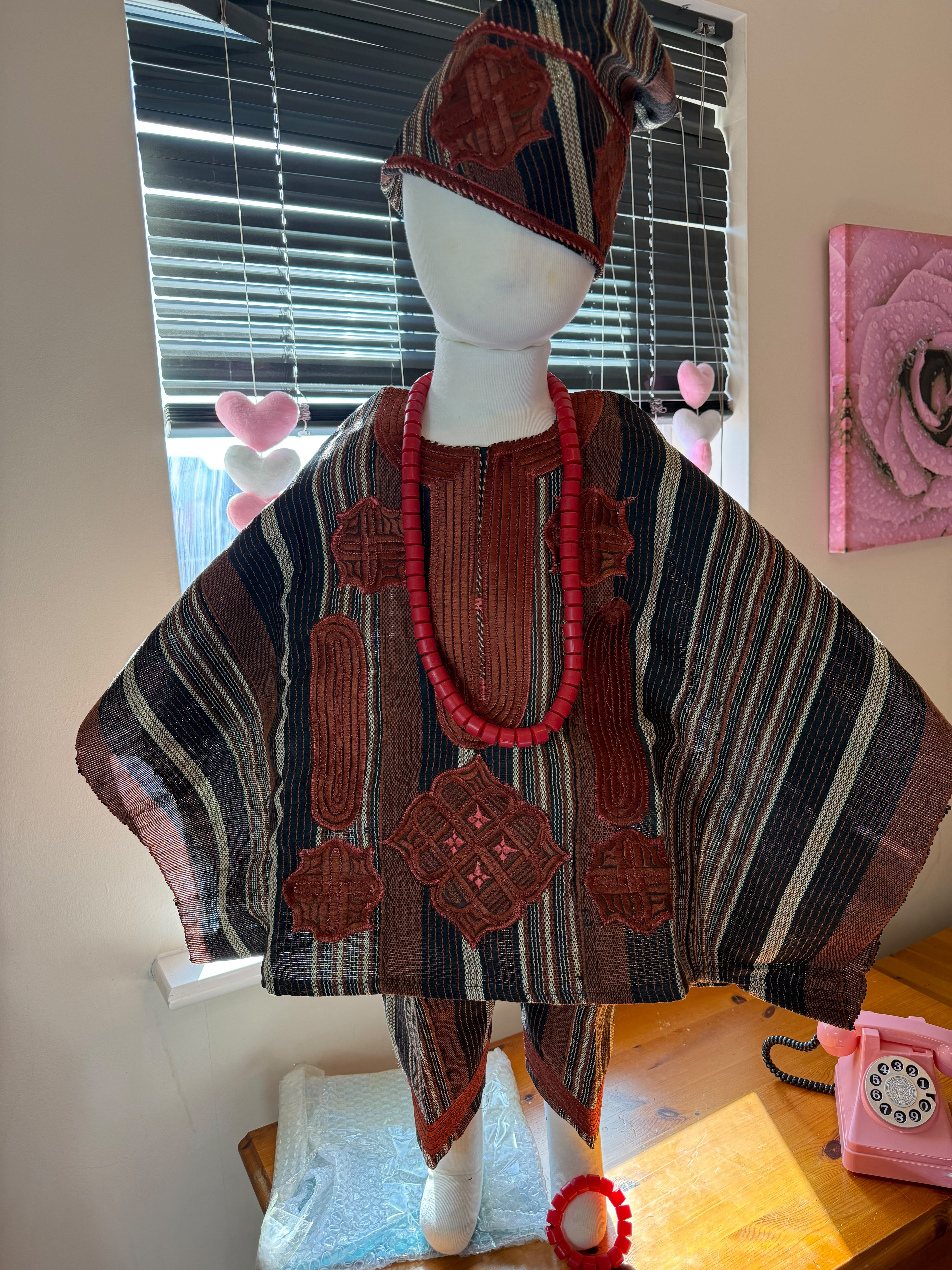 Traditional outfit Age 1-3years Comes with Irukere(horsetail and beads)