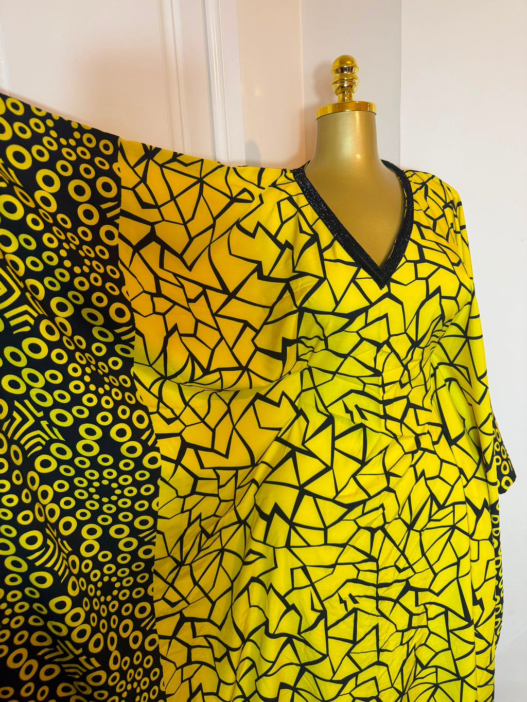 Crepe kaftan Gown