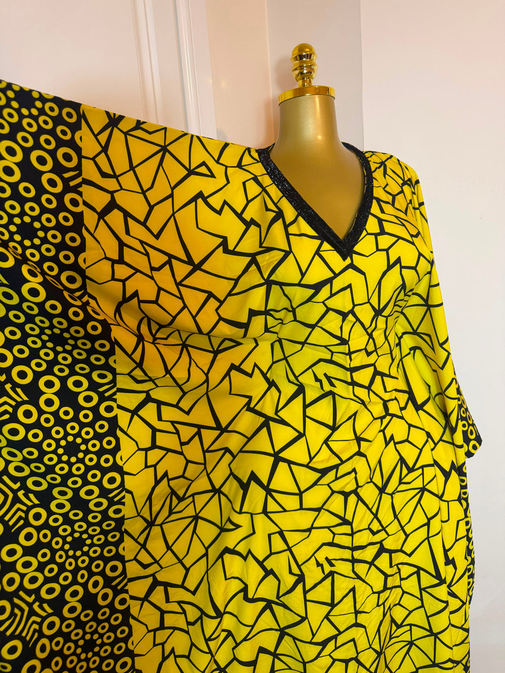 Crepe kaftan Gown