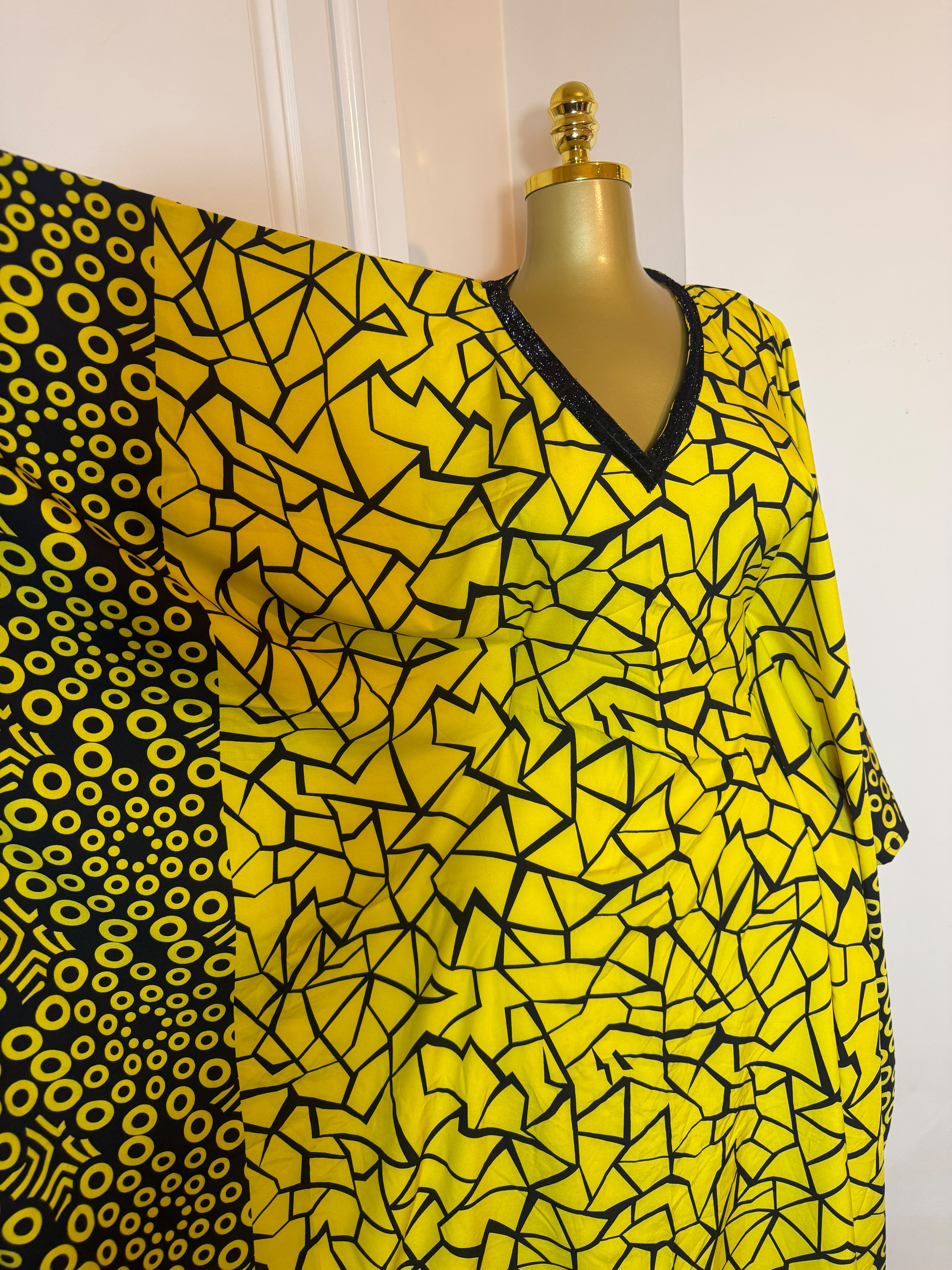 Crepe kaftan Gown