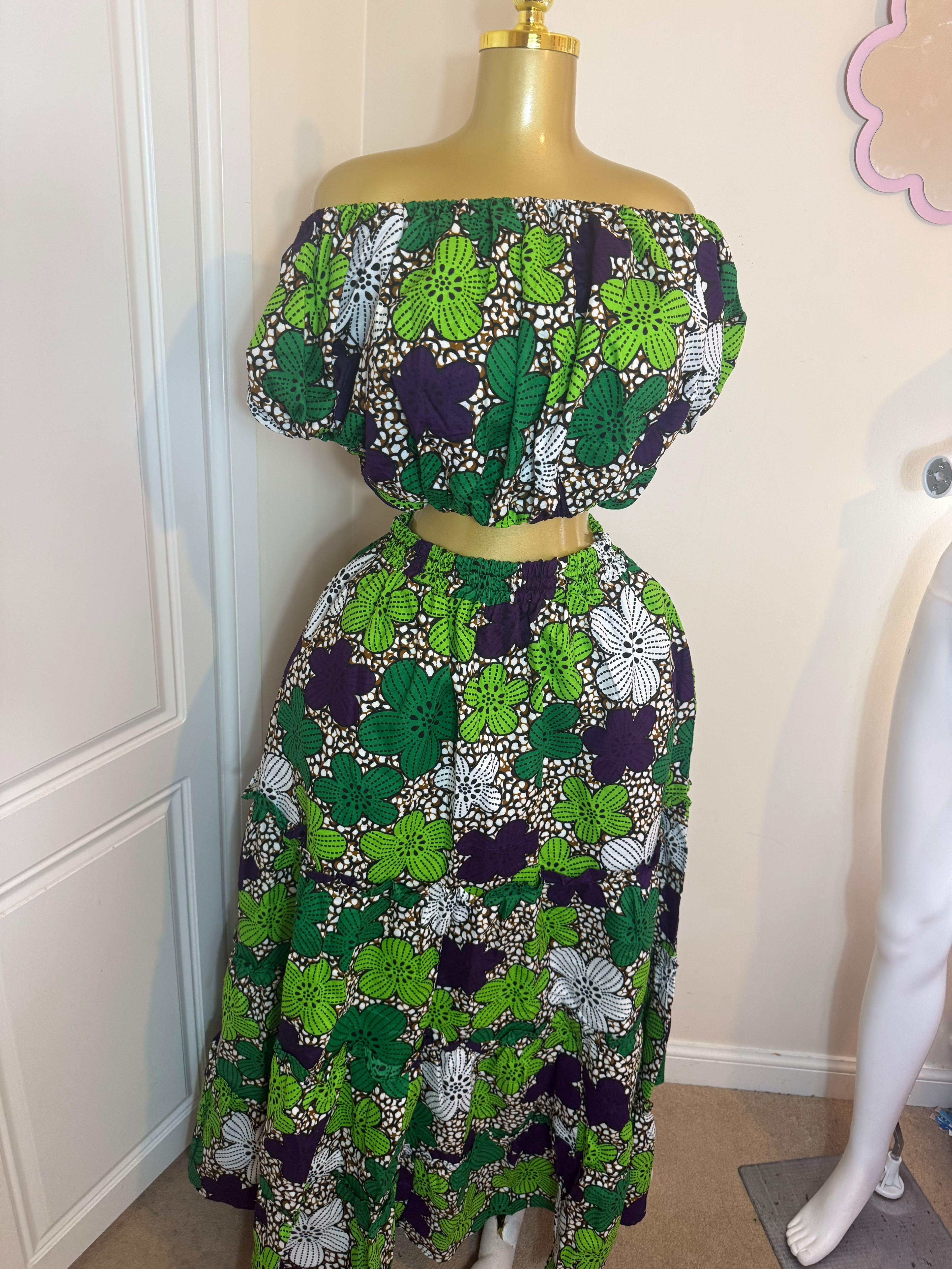 Crop Top and Caribbean skirt