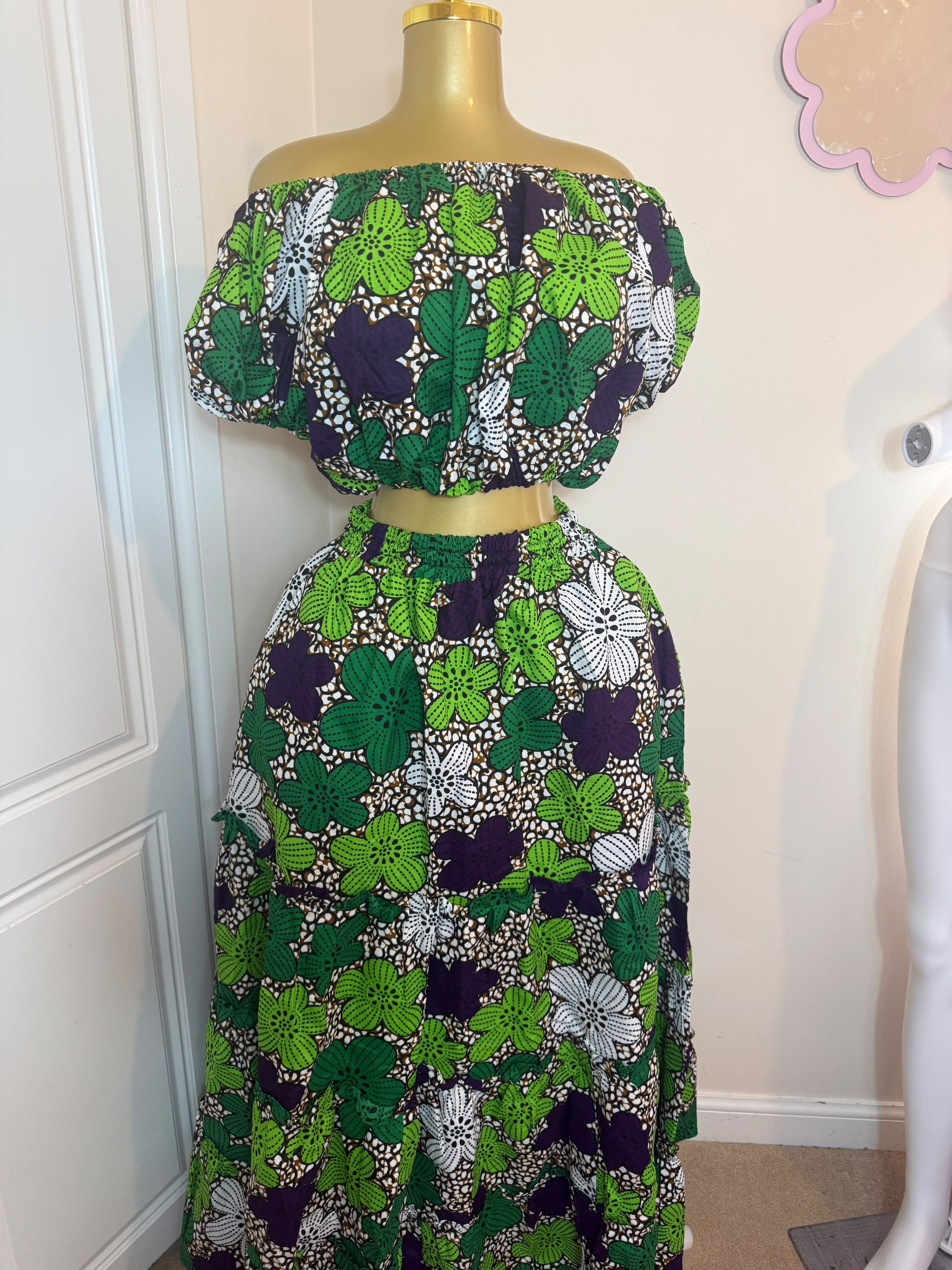 Crop Top and Caribbean skirt