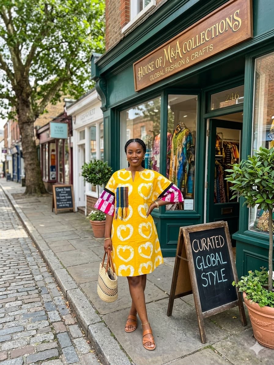 Beautiful Ankara short dress