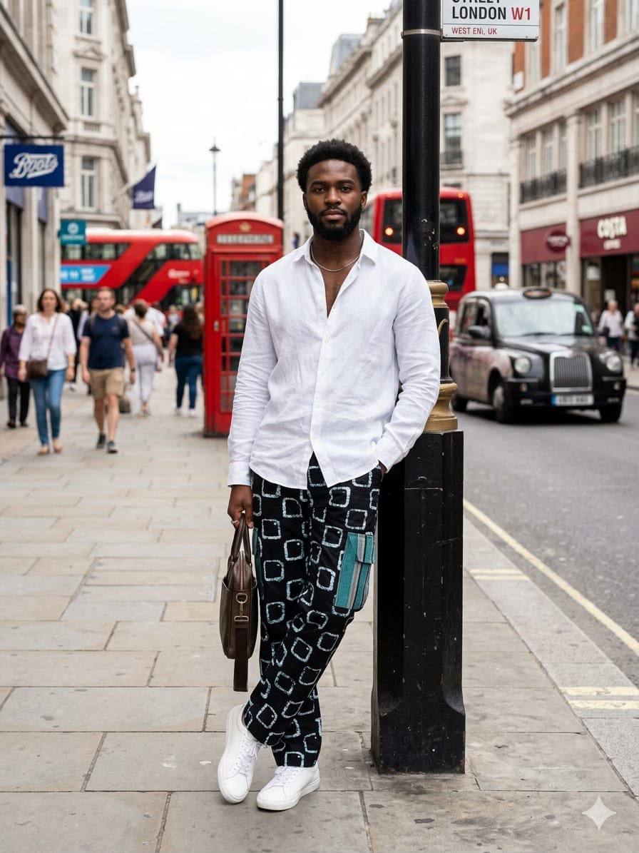 Unisex Ankara cargo Pant