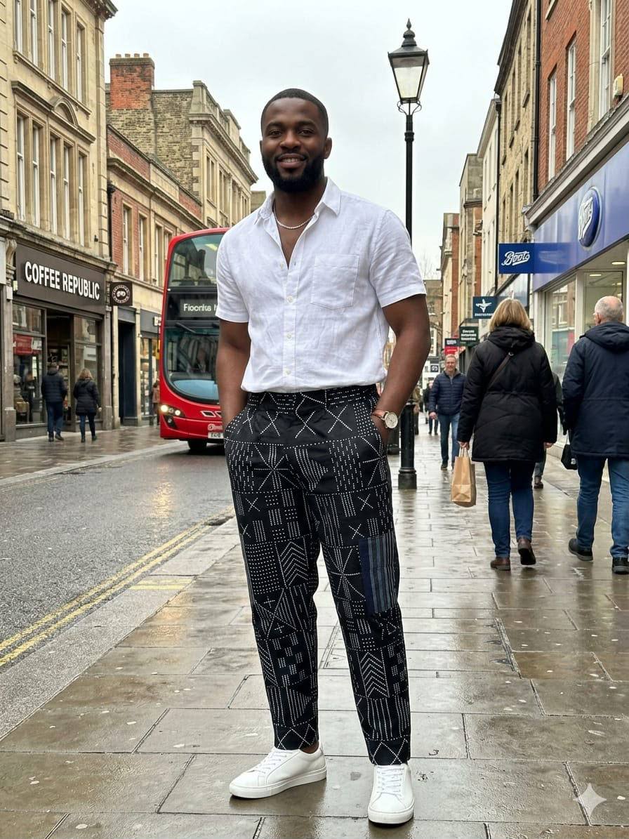 Unisex Ankara cargo Pant