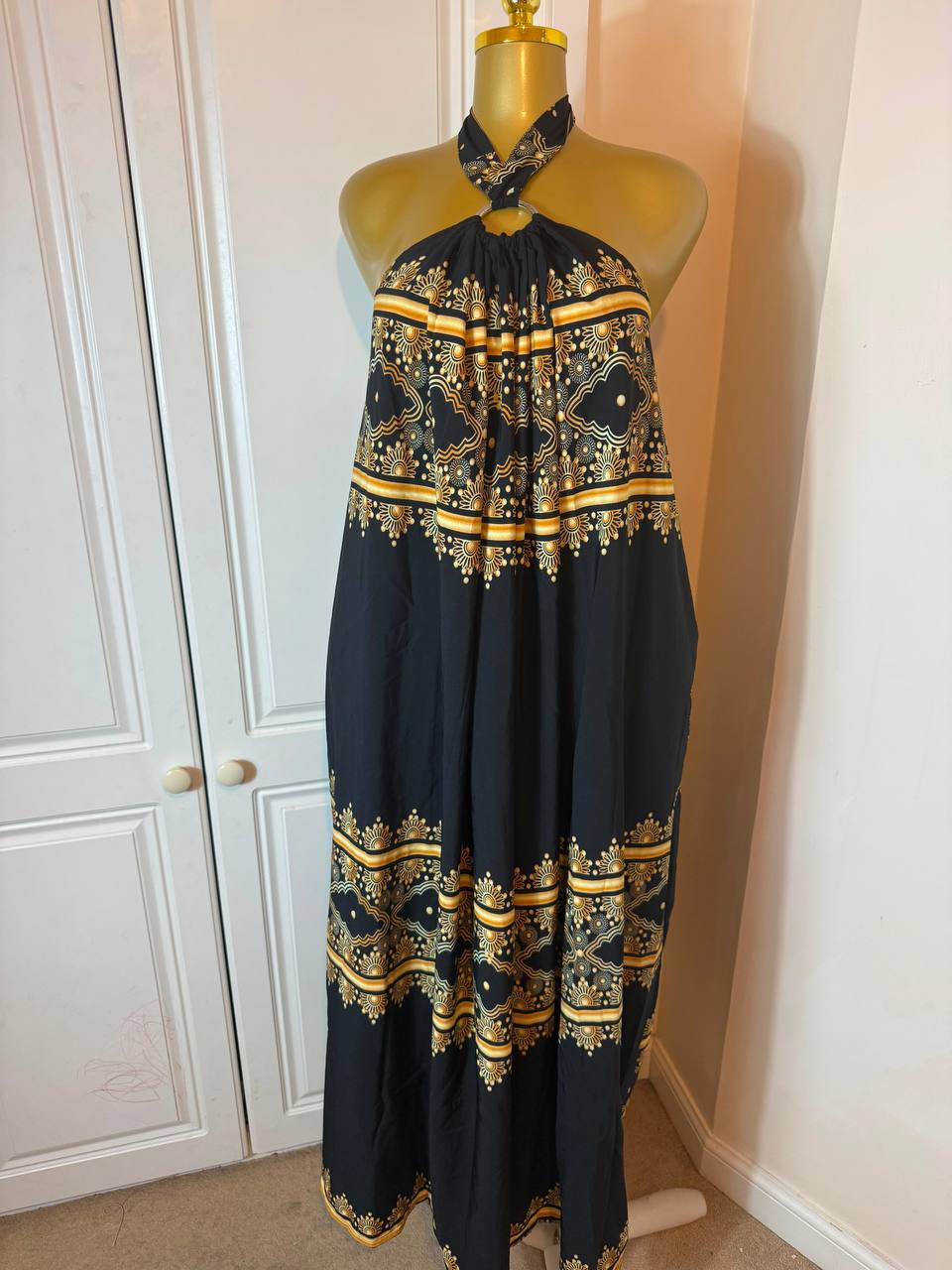 Beautiful crepe backless Gown