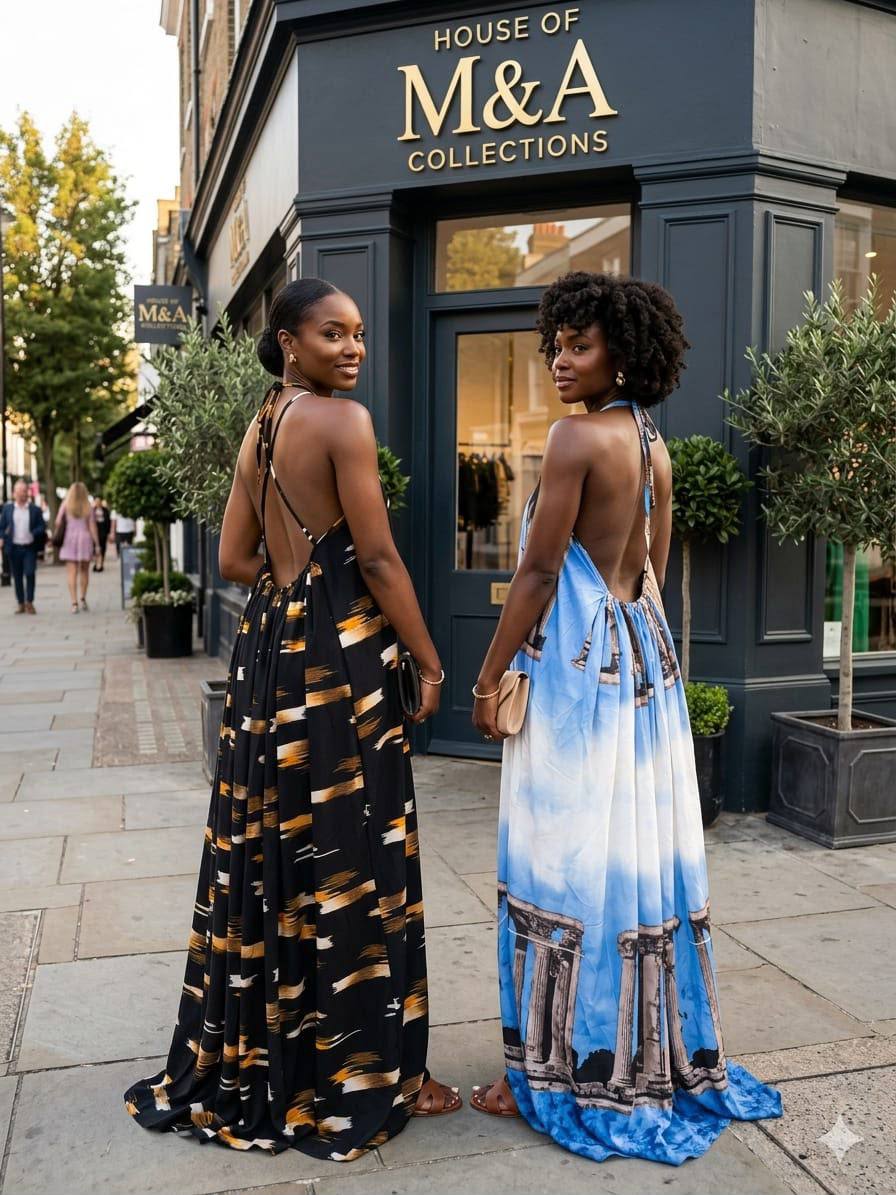 Beautiful crepe backless Gown