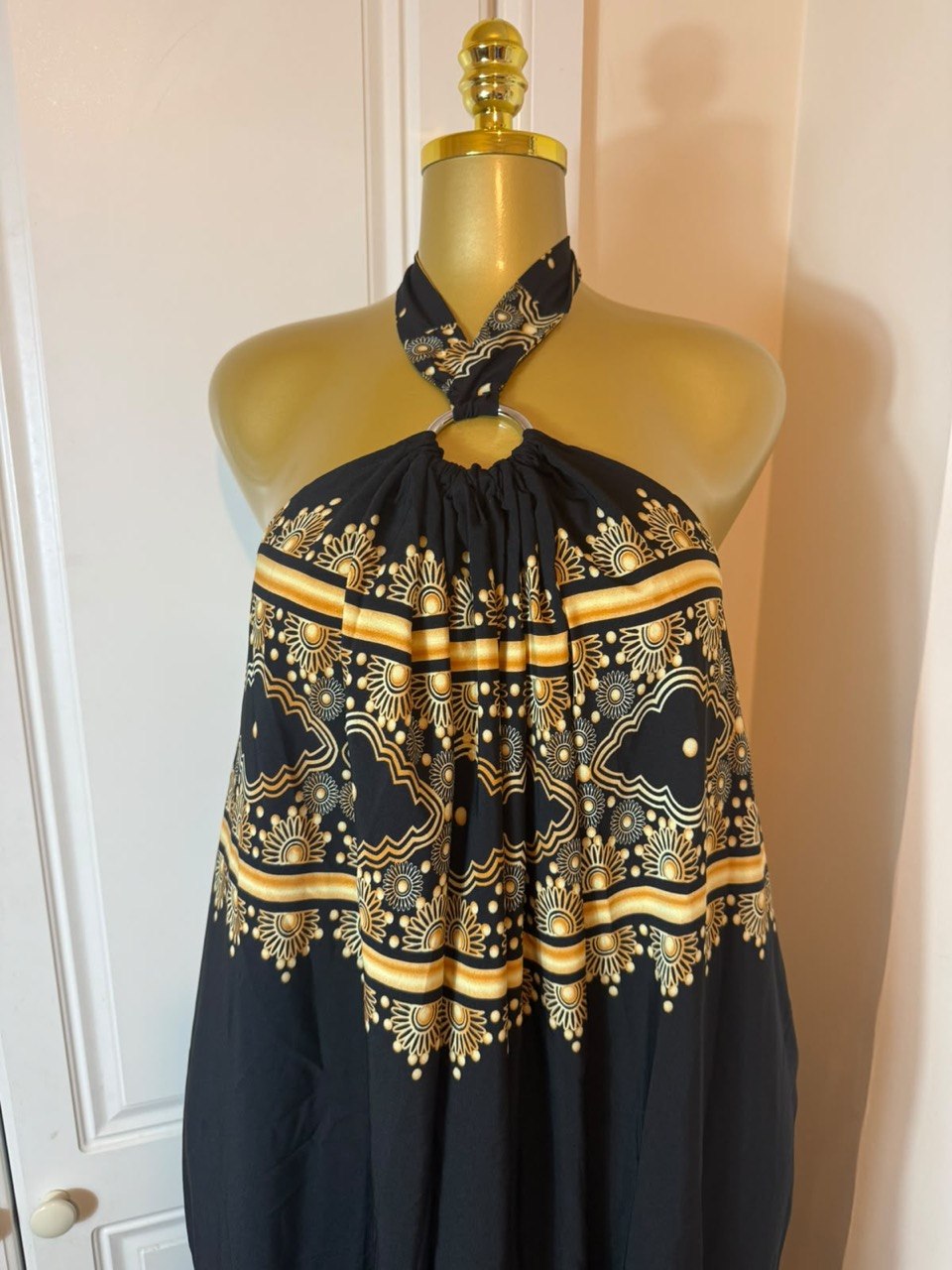 Beautiful crepe backless Gown