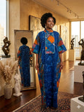 Ankara kaftan mixed with Aso-oke