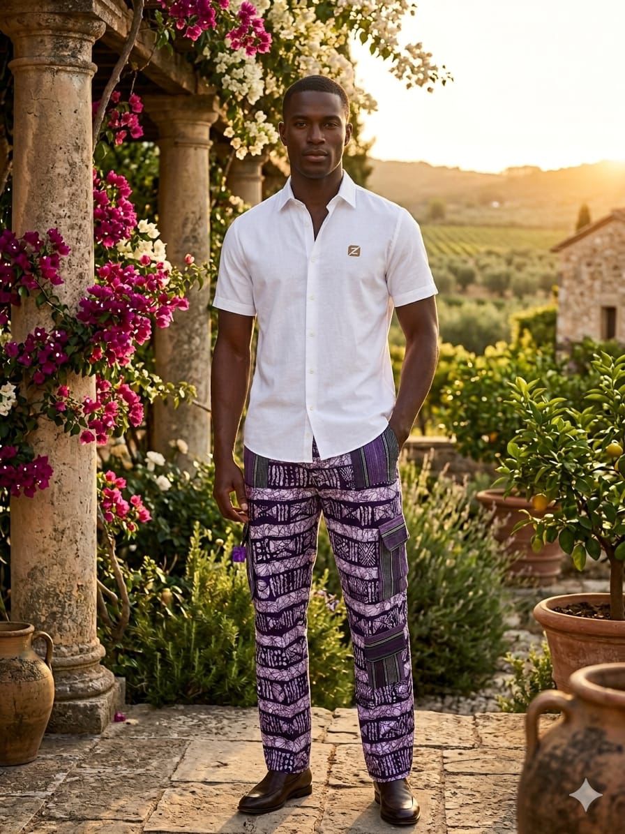 Unisex Ankara cargo Pant