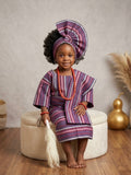 Traditional baby girl outfit 1-3years old comes with beads and Irukere